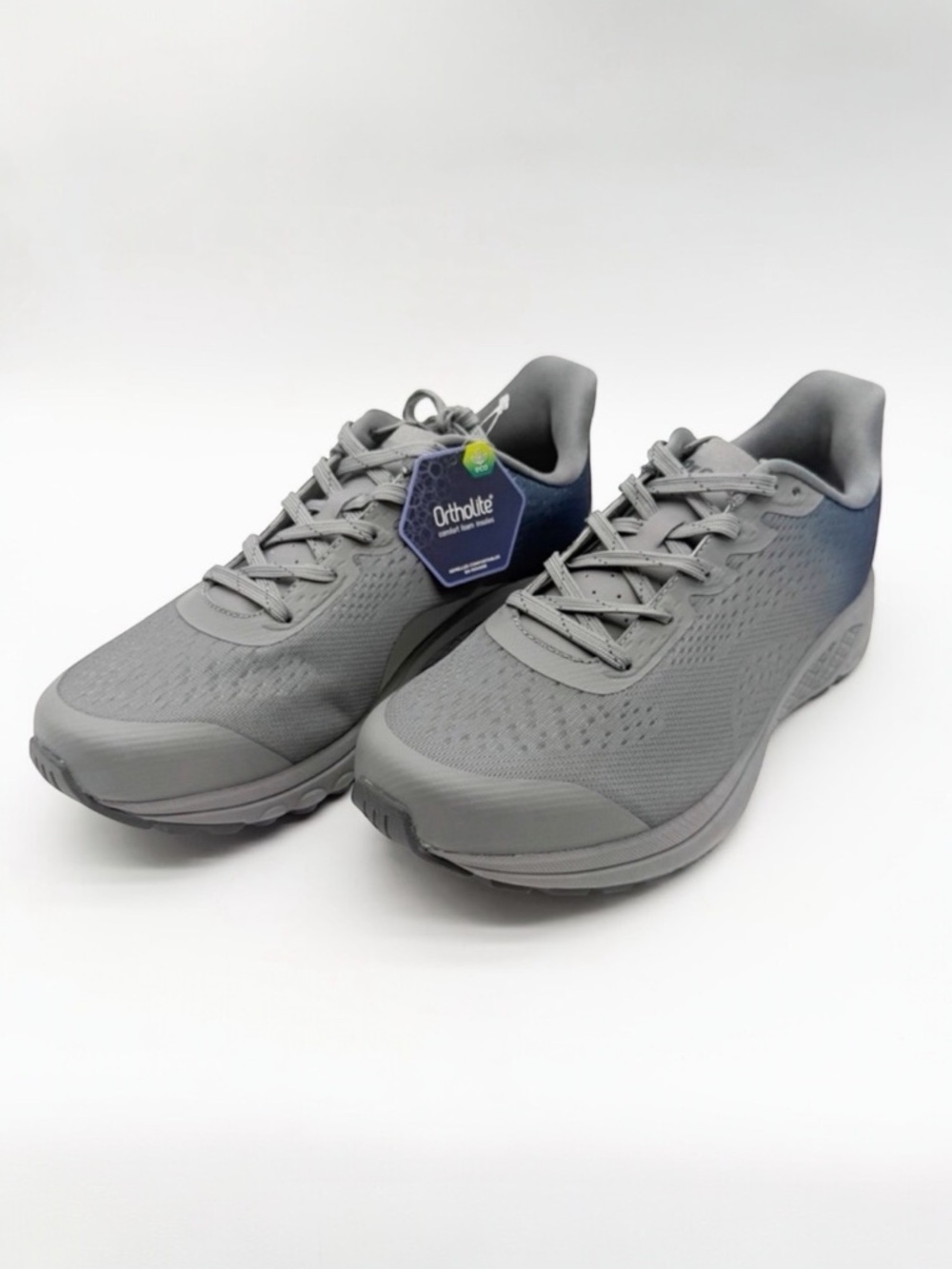 Propet One Evolve Mens Orthotic Walking Sneakers Mesh Gray Blue 10 Xtra Wide NEW